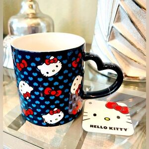 NEW Hello Kitty Navy Blue 16oz Ceramic Mug